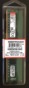 Kingston 16GB DDR4-2666 ECC Unbuffered 2Rx8 DIMM KSM26ED8/16HD SEALED, GENUINE* - Picture 1 of 4