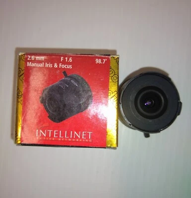 Computar CCTV Lens F 1.6 Manual Iris & Focus 2.6 mm C-Mount - Image 1 of 4