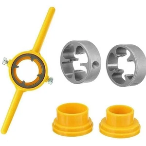 6 Piece PVC Pipe Threading Tool Set 1/2 to 1 Inch NPT Tube DIY Plumbing - Picture 1 of 3