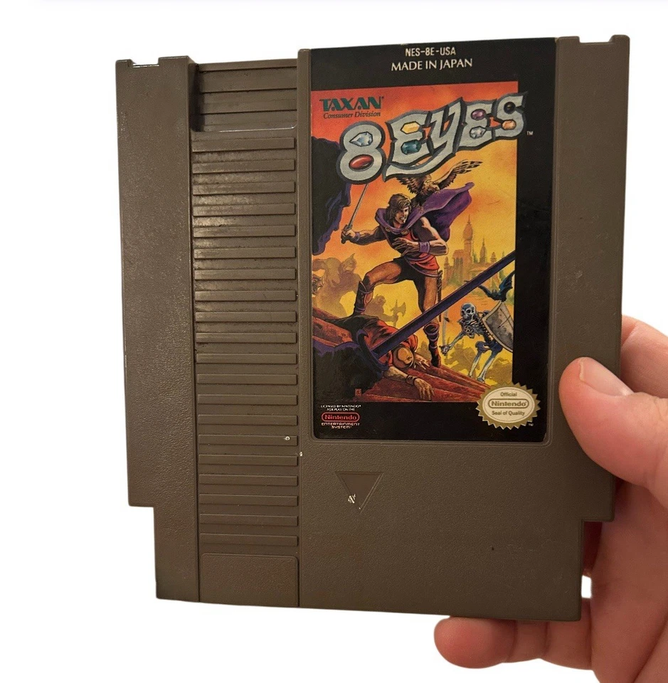8 Eyes (NES, Nintendo, Platform/Fighting, 1990) Cartridge Only UNTESTED READ - Image 1 of 4