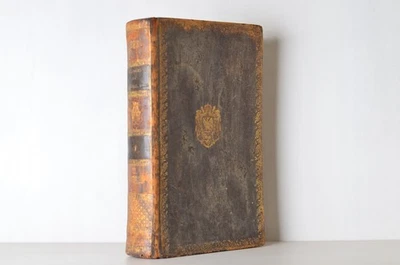 Authentic Antique Leather Bound Book with Secret Compartment for Keepsakes 1826 - Image 1 of 4