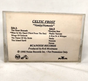 CELTIC FROST Vanity/Nemesis Cassette Tape Promo 1990 RCA/Noise CrO2 - Picture 1 of 2