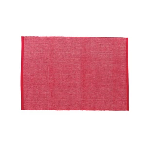 Mantel individual acanalado Cambray rojo - Imagen 1 de 1