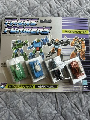 Transformers Micromaster Deception Military Patrol Hasbro 1990 New On Card - Image 1 of 4