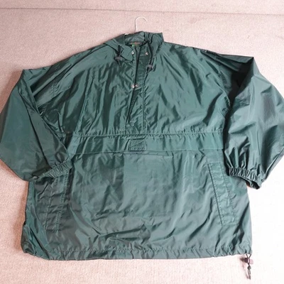 Vintage J.CREW Anorak Large Green Nylon Lightweight Oarsman - Image 1 of 4