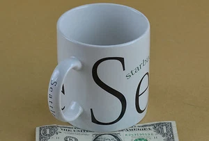 VTG STARBUCKS COFFEE MUG CUP SEATTLE SPACE NEEDLE CITY COLLECTOR 1994 20 OUNCE  - Picture 1 of 11