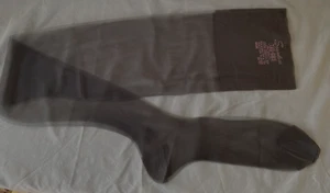 VTG 60s TALL GIRLS 1st QUALITY ALBERTS THIGH HIGH BLACK STOCKINGS..12"..40" - Picture 1 of 3