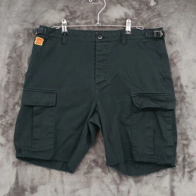 Empyre Cargo Shorts Black Size 32 Adjustable Combat BDU Style Cut Off Hem - Image 1 of 4