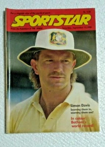 INDIA RARA REVISTA THE SPORTSTAR SEP 13, 1986 SIMON, RÉCORD MUNDIAL DE BOTHAM - Imagen 1 de 3