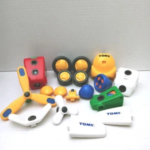 Tomy Big Fun Motor Blocks Complete Set Of 18 Pieces Tested Working No Box - Picture 1 of 5