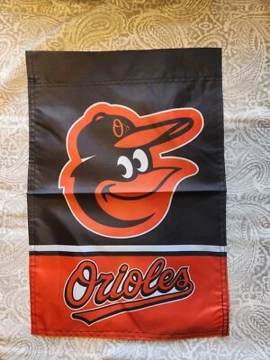 Baltimore Orioles 12X18 Inch Double Sided MLB Baseball Garden Flag  - Image 1 of 3