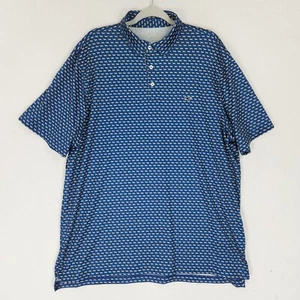 Vineyard Vines Shirt Mens XL Blue OTG On The Go Sankaty Polo Short Sleeve Dog - Picture 1 of 11