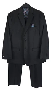 Sean John Men's Classic-Fit 2-Piece Suit Black Solid 48R 38x30 NWOT - Picture 1 of 12