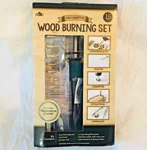 PLAID Decorative Wood Burning Set.  15 Pieces.   In Original Box. - Picture 1 of 4
