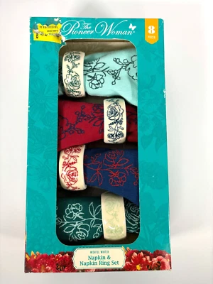 Juego de servilletas y servilletas de invierno Wishful The Pioneer Woman 8 piezas NUEVO Foto 1 de 4