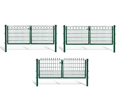 Doppeltor f. Doppelstabmattenzaun Gartentor Doppelflügeltor Hoftor Einfahrtstor - Bild 1 von 2