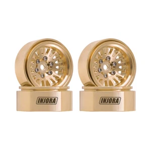 INJORA 1.0 Plus Brass Beadlock Wheels for 1/24 1/18 TRX4M Ascent18 SCX24 FCX24 - Picture 1 of 20