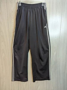 Adidas Men's Pants Medium Three Stripe Black White Outdoor Sweatpants - Picture 1 of 9