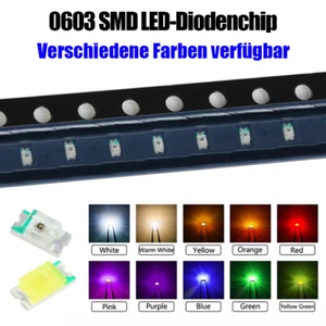 20 Stck SMD Leuchtdioden, Typ 0603 Superhelle LEDs verschiedene Farben, mini LED - Picture 1 of 6