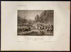 1841Ca - Combattimento Di Mautern (Siria) - Incisione Antica - Napoleone