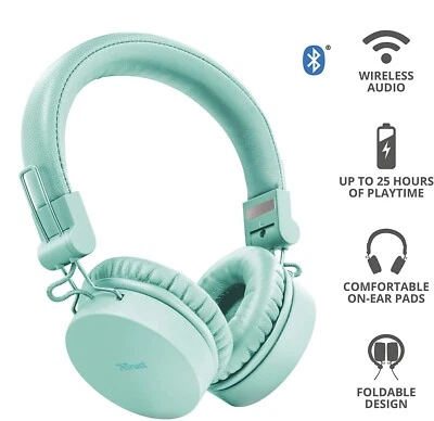 Auriculares Bluetooth sin Cables On-Ear Wireless con Micrófono Integrado Funda - Imagen 1 de 4