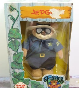 1986 Jedgar Furskins Polizei Bär OVP Panosh Place abnehmbares Outfit 6,5" - Bild 1 von 8
