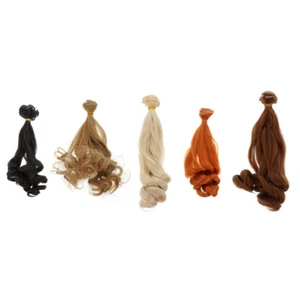 5pcs Doll DIY Wigs DIY Dolls Hair Curly Doll Toys - Picture 1 of 12