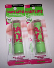 2 Maybelline Baby Lips Glow Balm Lip Balm - #60 MELON MANIA SHELFPULLS D4