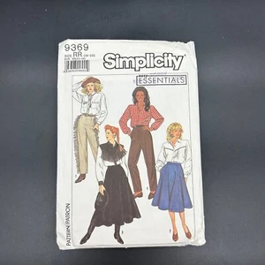 Falda o pantalones acampanados occidentales Simplicity 9369 Misses sin cortar talla 14-20 - Imagen 1 de 3