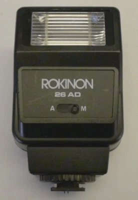 Flash electrónico automático de montaje en zapata Rokinon 26AD para Pentax - PROBADO Y funciona Foto 1 de 4