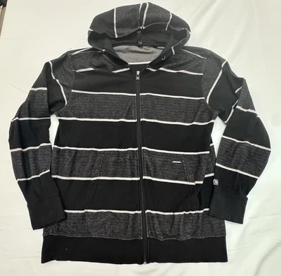 Sudadera con Capucha Ocean Current Cremallera Completa Negra/Gris Con Bolsillos Grandes Foto 1 de 4