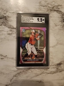 2023 Bowman Chrome Jackson Holliday #BCP-20 Pink Mojo Refractor /199 SGC 9.5 - Picture 1 of 3