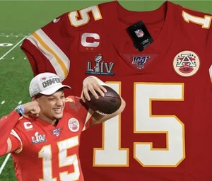 XL 48 Patrick Mahomes #15 Vapor Elite Trikot rot Super Bowl 54 LIV Chiefs - Bild 1 von 17