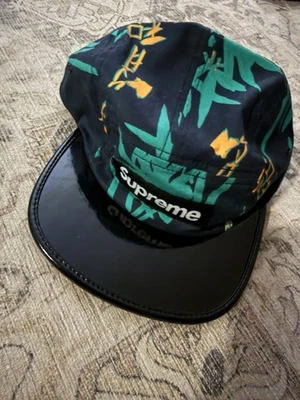 Supreme Bamboo Camp Cap Black  Hat O/S SS13 - Image 1 of 4