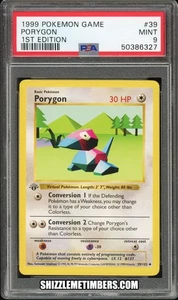 Porygon 39/102 1st Edition Shadowless Base Set - PSA 9 - Picture 1 of 2