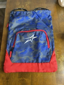Upward Navy Blue Drawstring Cinch Bag Backpack Play With Purpose FREE SHIPPING - Picture 1 of 11