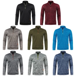 Herren Pullover mit Fleecefutter und Rollkragen warme Sweatjacke für Langarm - Bild 1 von 14