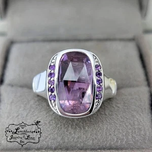Beautiful Vintage Rare John Hardy .925 Bamboo Purple Quartz 6.75 Ring - Picture 1 of 8