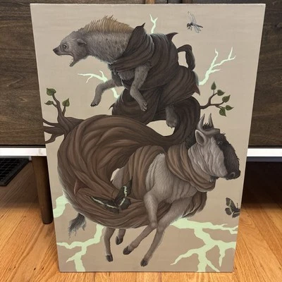 Lena Sayadian - Belleza en el Caos - Pintura Acrílica Original 14x20 sobre Madera Foto 1 de 4