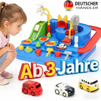 MARKENLOS Spielzeug Autorennbahn Abenteuer Auto Kinder Set mit 3 zufällige kleine Auto HOT