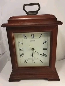 Seiko Quartz Mantel Clock Westminster Whittington Chime DESCRIPTION - Picture 1 of 19