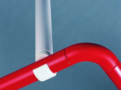 Set Completo Argento Cromo Alluminio Angolari 90 x 90 + Supporto a Soffitto - Immagine 1 di 2