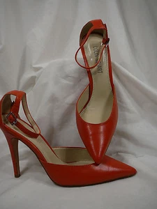 NEU IM KARTON Colin Stuart orange Leder Knöchelriemen Stiletto-Absatz 7,5B - Bild 1 von 7