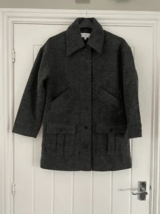 LA REDOUTE SEÑORA ABRIGO MEZCLA LANA GRIS REINO REINO TALLA 6 TOTALMENTE NUEVO - Imagen 1 de 6