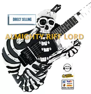 Guitarra Eléctrica George Lynch Calavera Esqueleto Tracción trasera Diapasón Cuerpo Caoba Pastilla H - Imagen 1 de 10