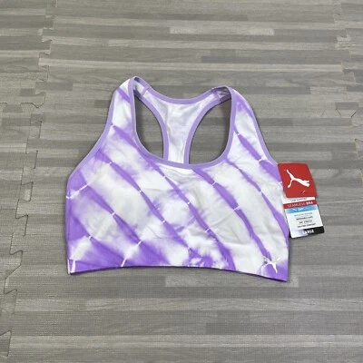 Sujetador deportivo Puma DryCell sin costuras soporte bajo espalda deportiva para mujer L estampado púrpura $28 Foto 1 de 4