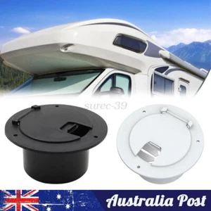 Electric Power Cord Medium Round Cable Hatch 5.13" O.D. Hatch for RV Trailer - Picture 1 of 9