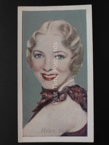 No.47 HAYES HELEN - Favoritos de la película de Godfrey Phillips 1934 - Imagen 1 de 1