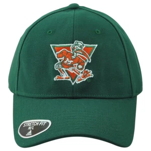 NCAA Adidas Miami Hurricanes Ajuste Flexible Elastizado Mediano/Grande Curvado Billete Sombrero Gorra - Imagen 1 de 4