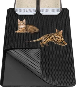 Extra Large Cat Litter Mat 90 X 60 Cm Kitty Litter Trapping Mat for Litter Box - - Picture 1 of 7